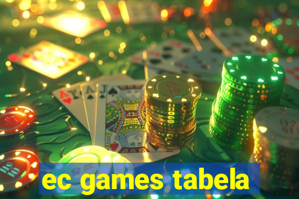 ec games tabela